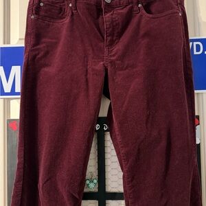 Kut from the Kloth Maroon Corduroy Trousers Size 8
